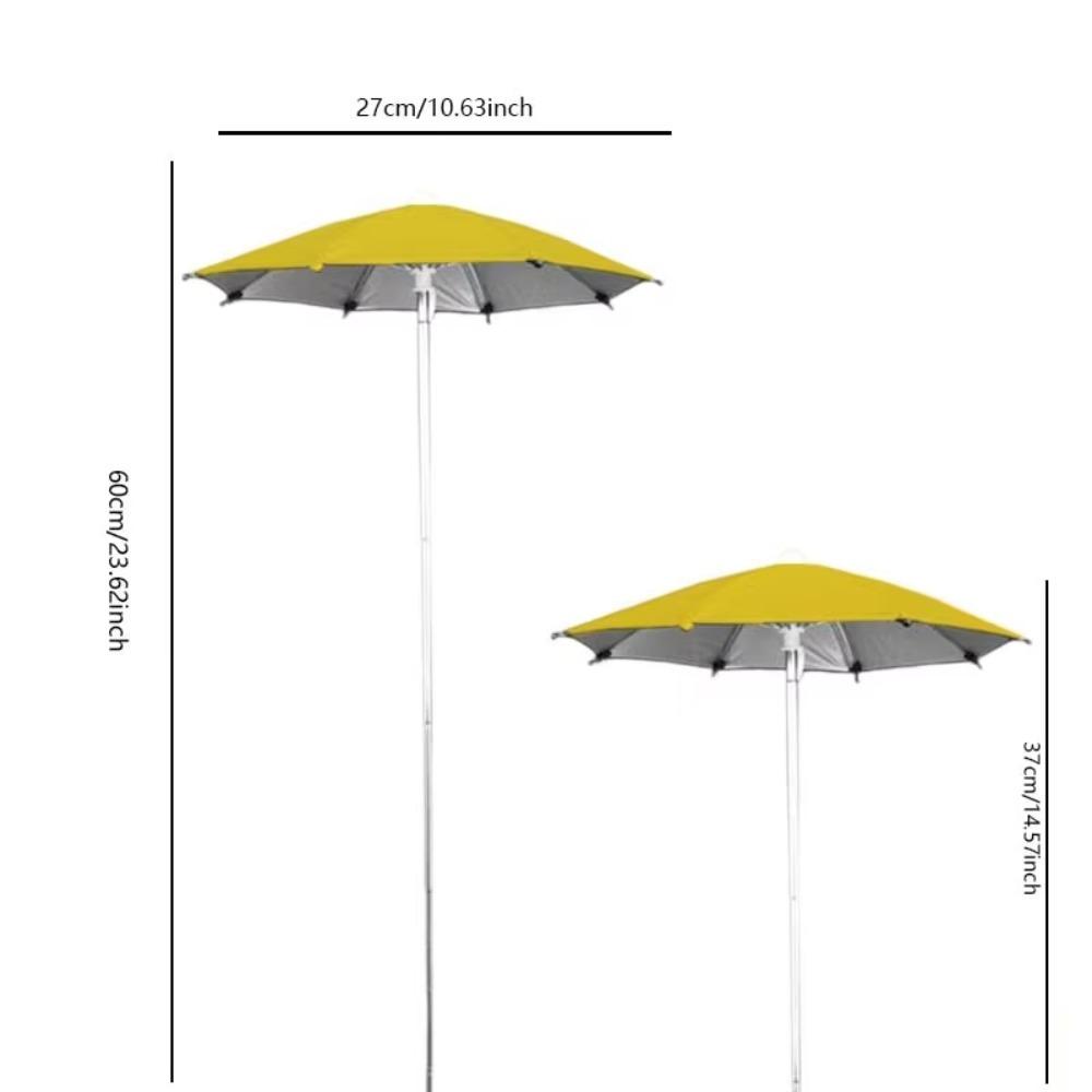 Verstellbarer Pflanzen-Sonnenschirm Wasserdichter Schirm Erdspieß Pflanzen Sonnenschutz Abdeckung Pflanze gelb