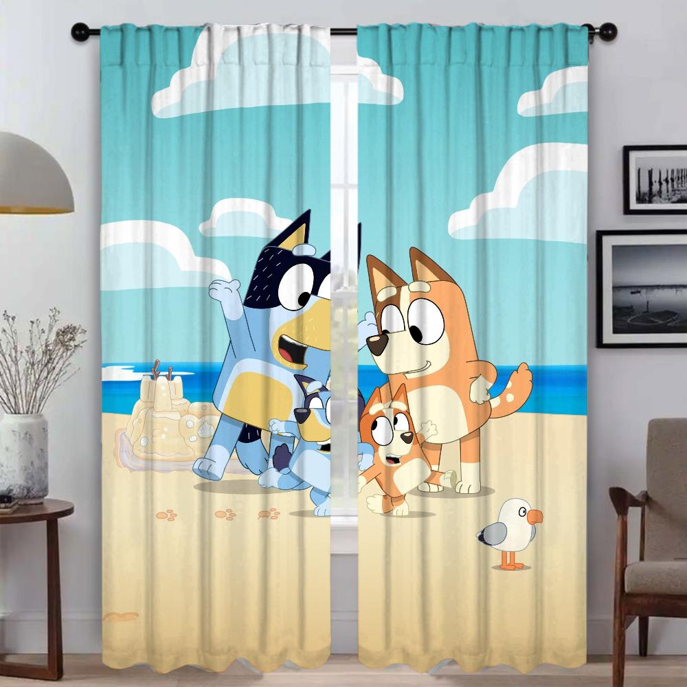 Tüll für Schlafzimmer B-BlueyS Halloween-Dekoration Innenvorhänge für Wohnzimmer Fenstervorhang Trennwand Jalousien W74xH114cmx2pcs-CL