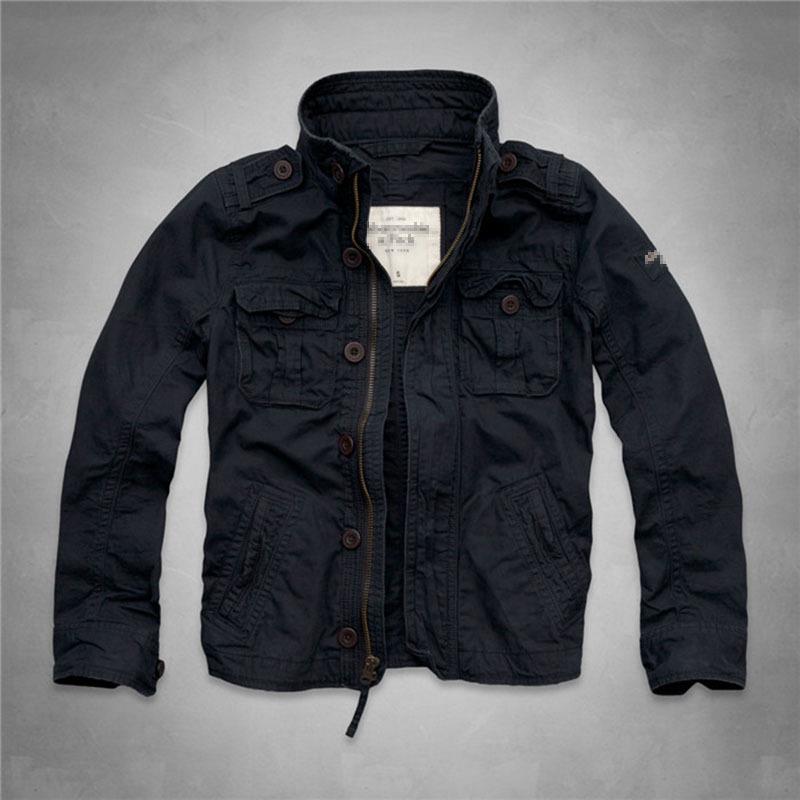 Herren Tarnmuster Kapuzen-Reißverschluss Militär Bomberjacke Winddicht Lässig Täglich Outdoor-Aktivitäten Pendeln Wandern Oberbekleidung Mantel für Herren L saphirblau