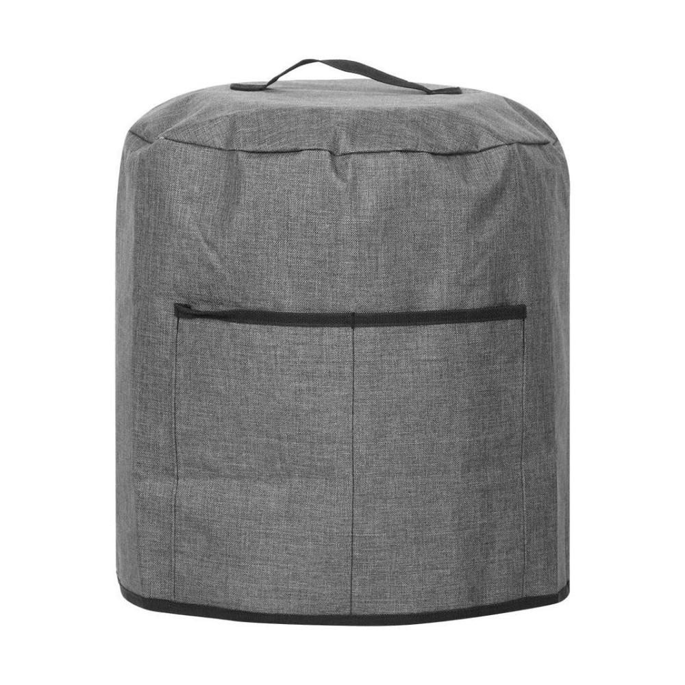 Ölbeständige Heißluftfritteuse Staubschutzhülle mit Tasche Elektrischer Reiskocher Abdeckung Restaurant 14.96x15.24 in grau