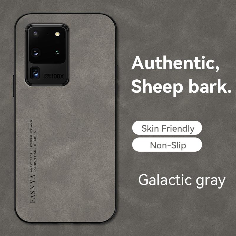 Ledertasche für Samsung Galaxy S20 5G S20PLUS S20Ultra S20FE S21 S21PLUS S21FE S21Ultra Handyhülle Vollständige Abdeckungen Samsung Galaxy S20 grau