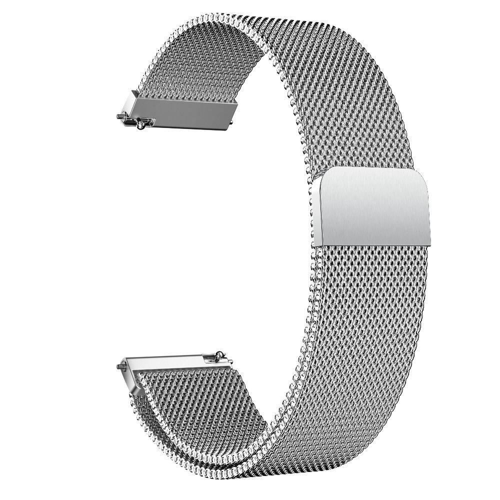 20mm Milanese Loop Strap Für Garmin Forerunner 645 245 245M Edelstahl Armband Armband für Garmin Vivoactive 5 venu SQ silber