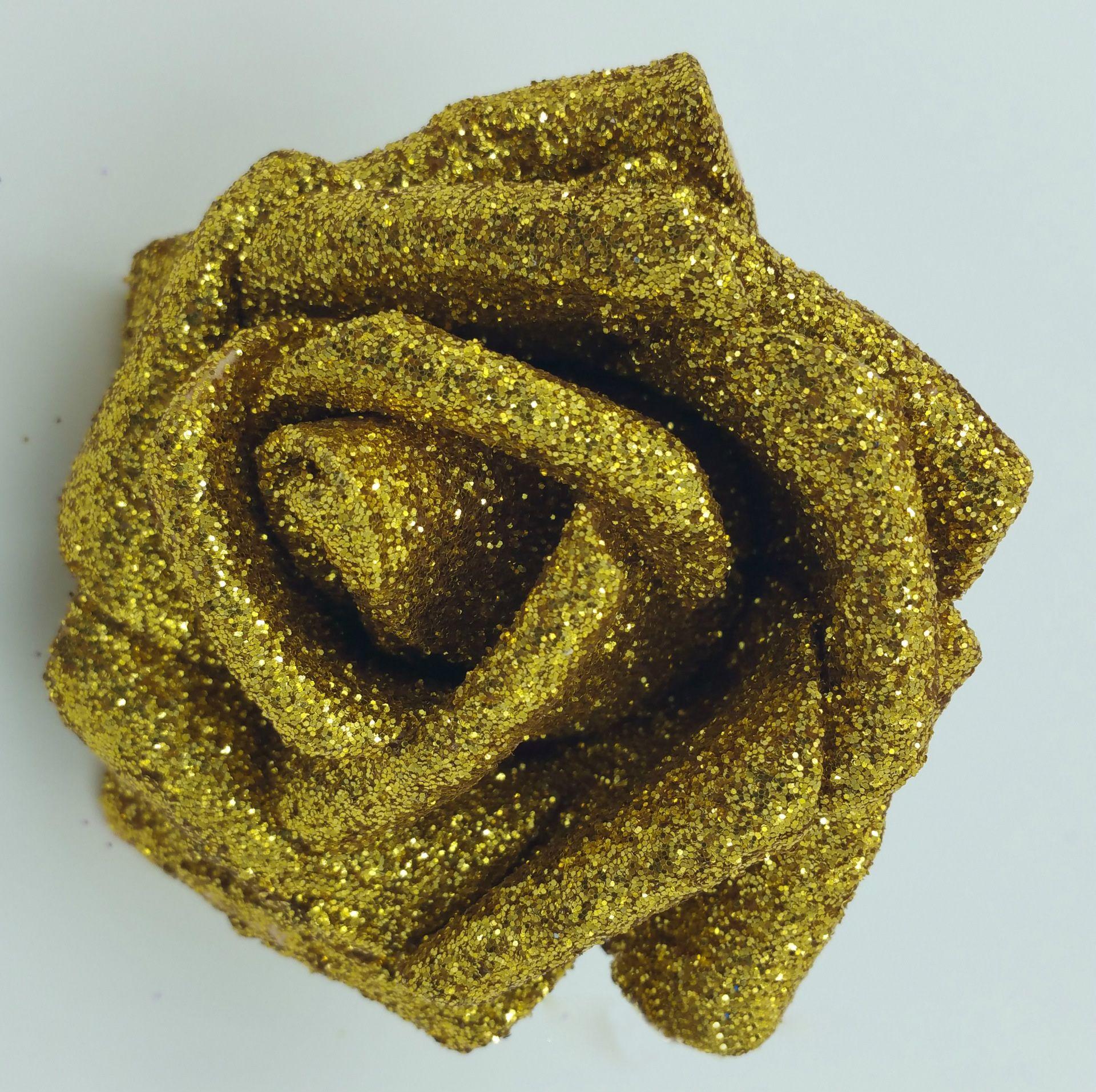 10 Stück Hochzeitsfeier Dekoration Brautstrauß mit Glitzerpulver Schaumstoffrosen Künstliche Blumen Künstliche Rosen Dekoration
