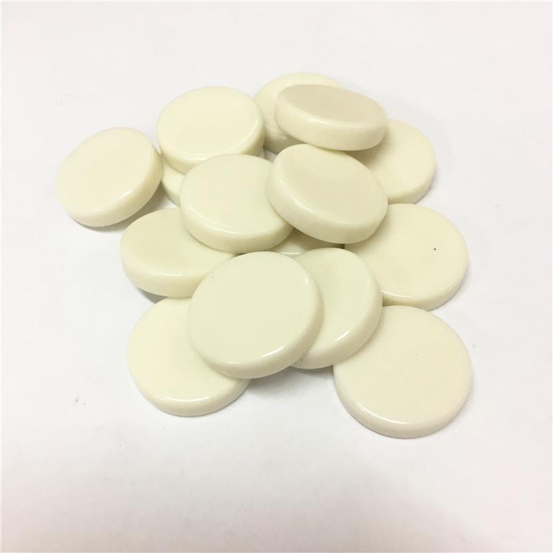 15 Stück/Set 20 mm Neue Backgammon-Spielsteine Würfel Blanko Glänzende Chips Münzen Bauer Schachzubehör beige