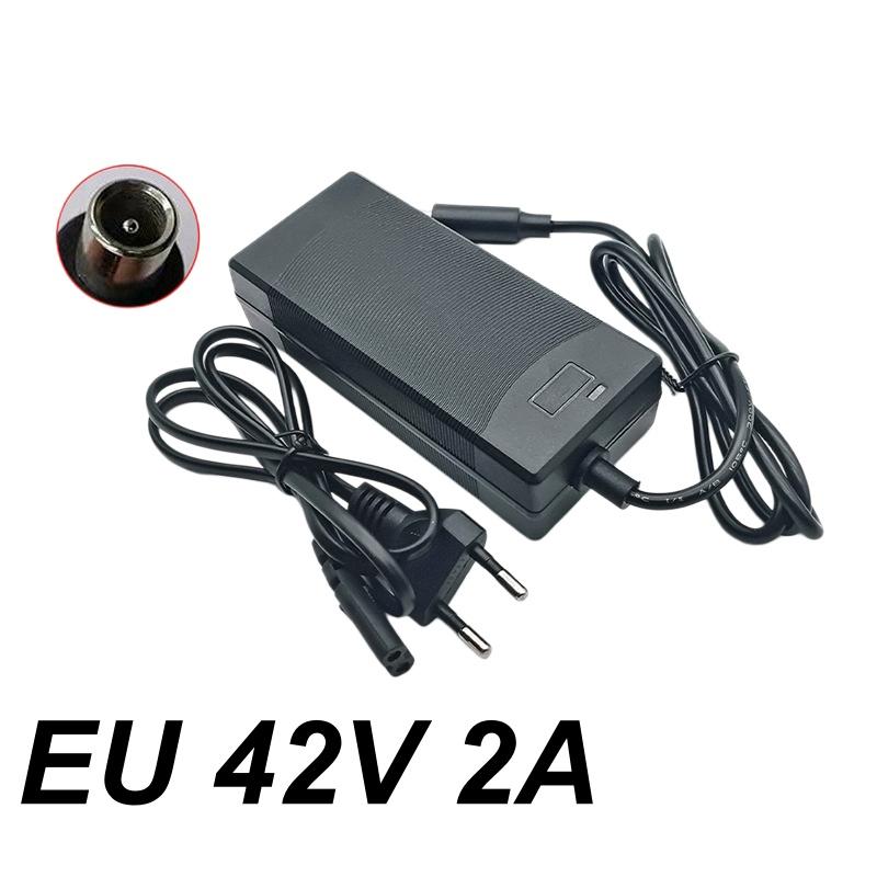 1 Set Universelles Ladegerät 42V 2A Akku-Ladegerät Adapter Für Es1 Es2 Es4 E22 E25 F40 F20 M365 1S Pro Pro2 Für Ninebot EU Plug