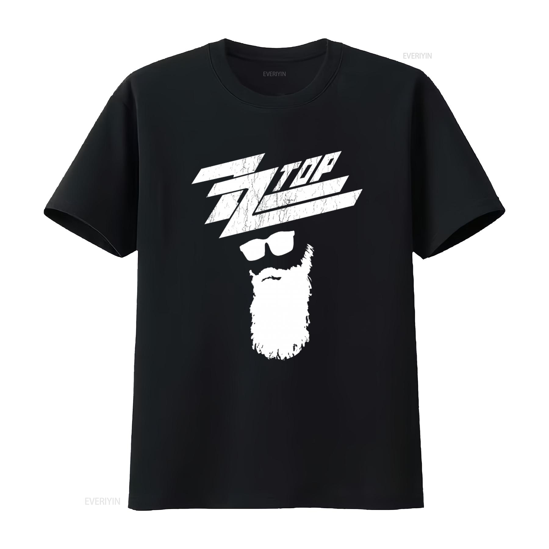 ZZ TOP Rockband Musik Schwarzes T-Shirt Größe XL Vintage Design vintage Gewaschen Herren Stilvolle Mode Weiches Oberteil Für Den Alltag 4XL
