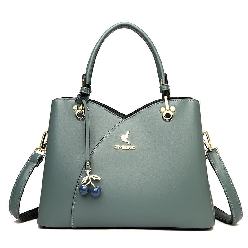 Damen Tasche Frühling Neue Mutter Tasche Koreanischer Stil Atmosphärisch Ein Schulter Crossbody Tasche Einfach Trendig Handgehalten Mittleren Alters Damen Tasche gray