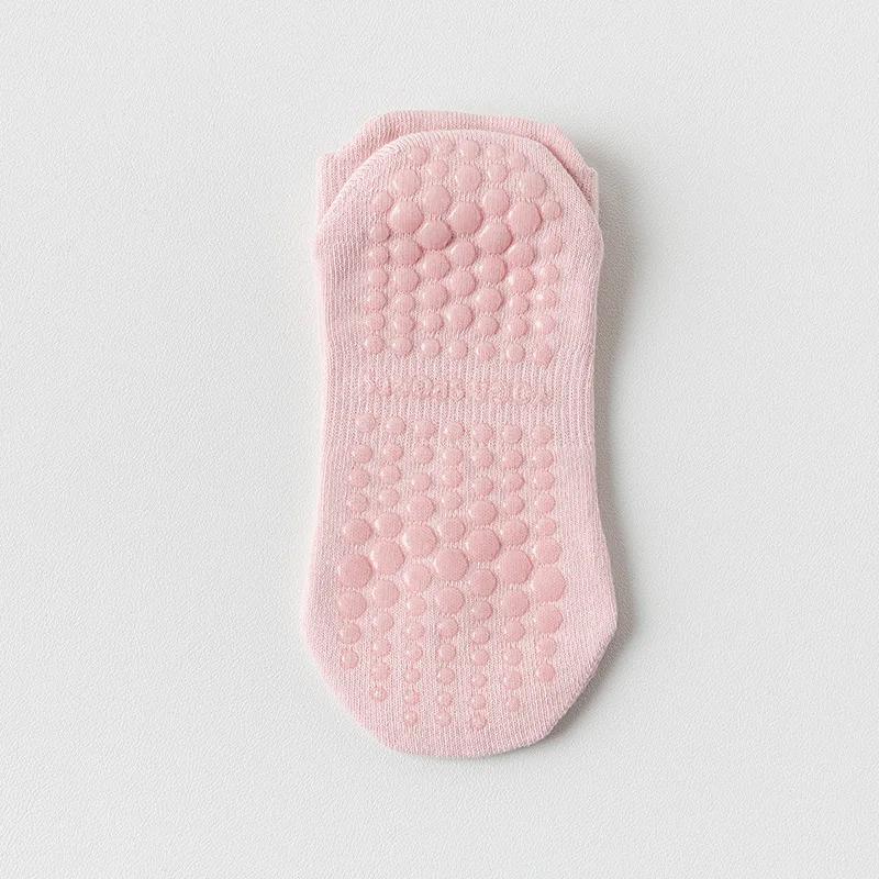 Mesh Atmungsaktive Yoga Socken Frauen Baumwolle Low Cut Kurze Gym Fitness Tanz Sport Socken Professionelle rutschfeste Boden Pilates Socken rosa