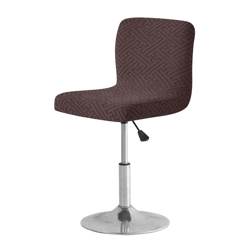 Neueste Jacquard-Stuhlhusse Hoher Hockerbezug Schmutzabweisend Für Zuhause Hotel Bar Bar Bar Niedriglehner-Stuhlbezug Langlebig 20*18*3 cm