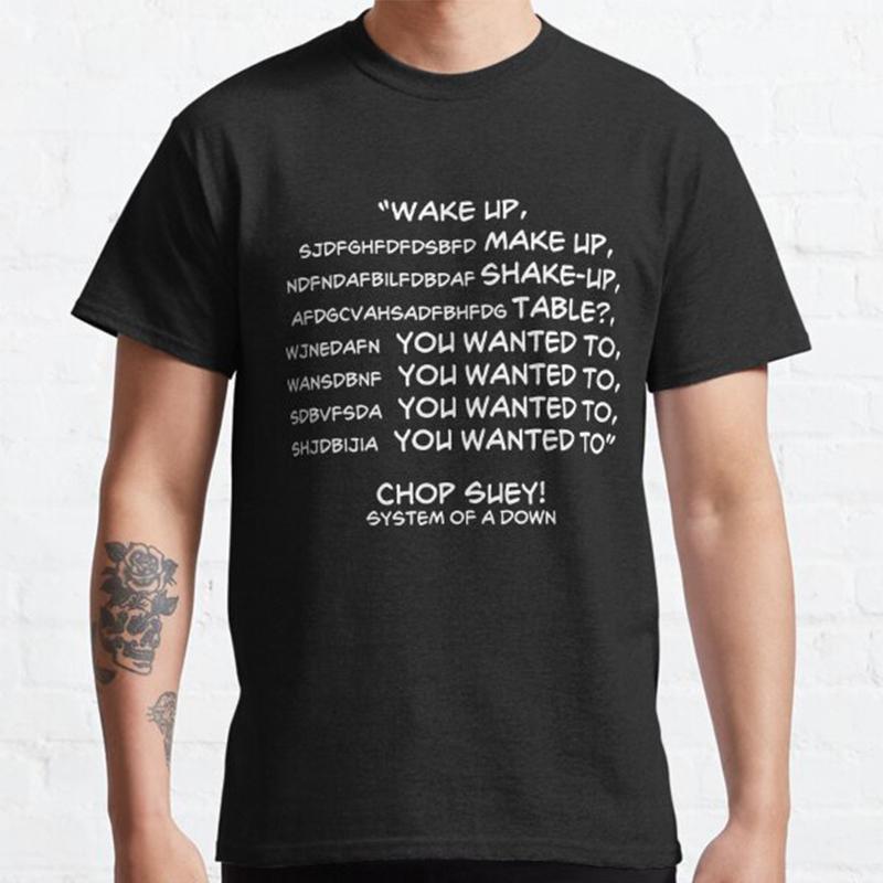Sommer-T-Shirts für Herren aus 100 % Baumwolle, System of A Down Chop Suey, bedruckt, lässige Top-T-Shirts L