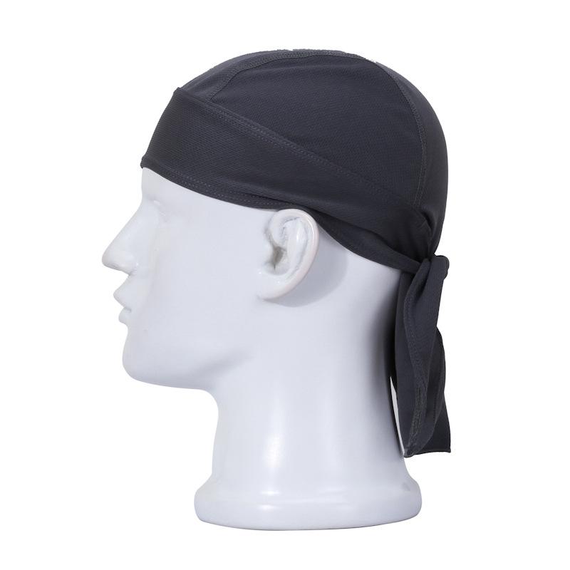Fahrrad-Stirnband, schweißableitende Kappe, Fahrrad-Kopftuch, schnelltrocknende Sonnenschutzmütze, Kopftuch für Outdoor-Radfahren, Sport-Bandana 1PCS dunkelgraue