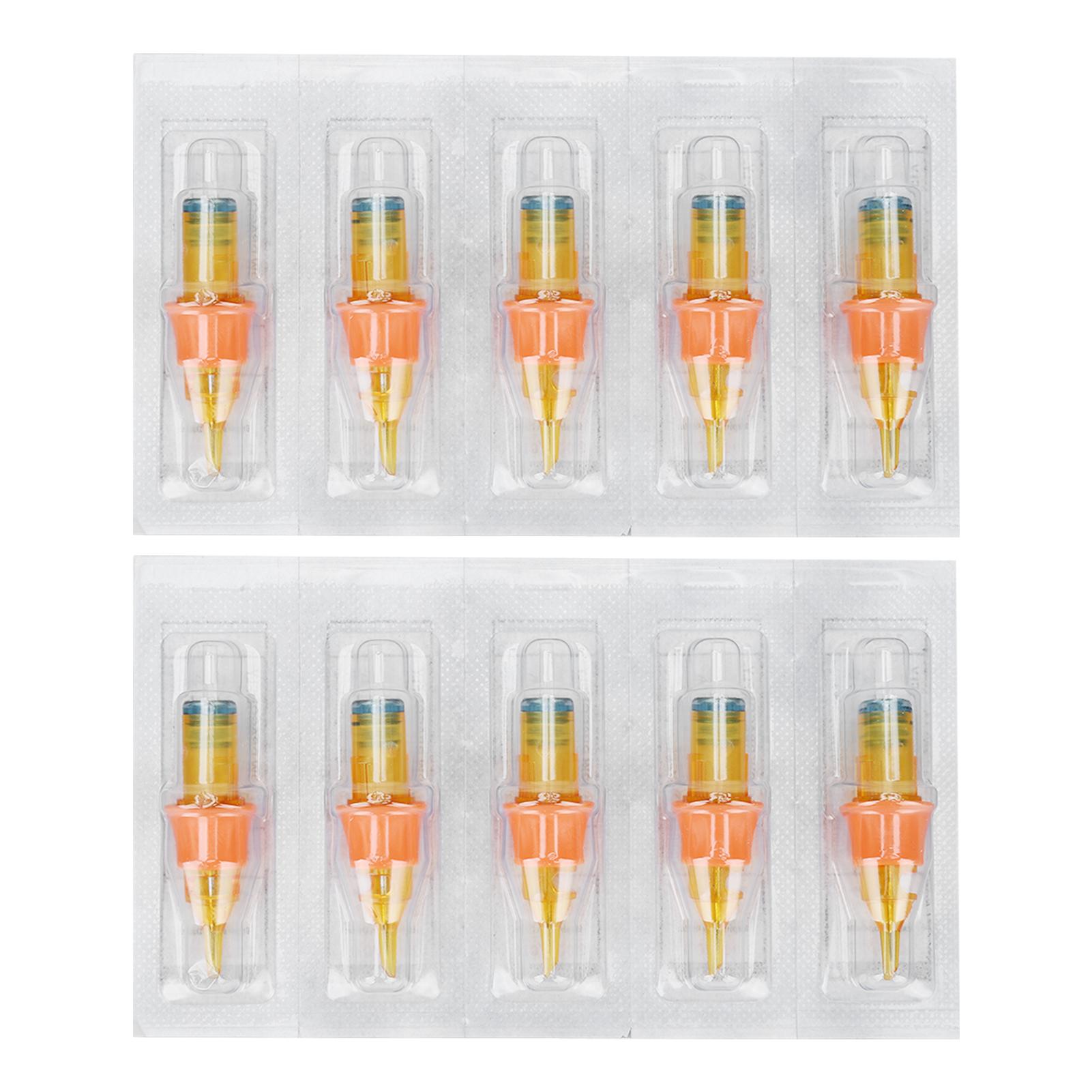 Tattoo-Patronennadeln, runder Liner, Silikonhülle, große Tintenaufbewahrung, schnelles Färben, Tattoo-Zubehör 9RL