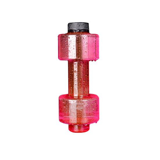 500/1500/2200/2600ML Hantel Sport Wasserflasche Klar Tragbare Arm Krafttraining Workout Wasser Trinkbecher Home Gym Fitnessgeräte S rot