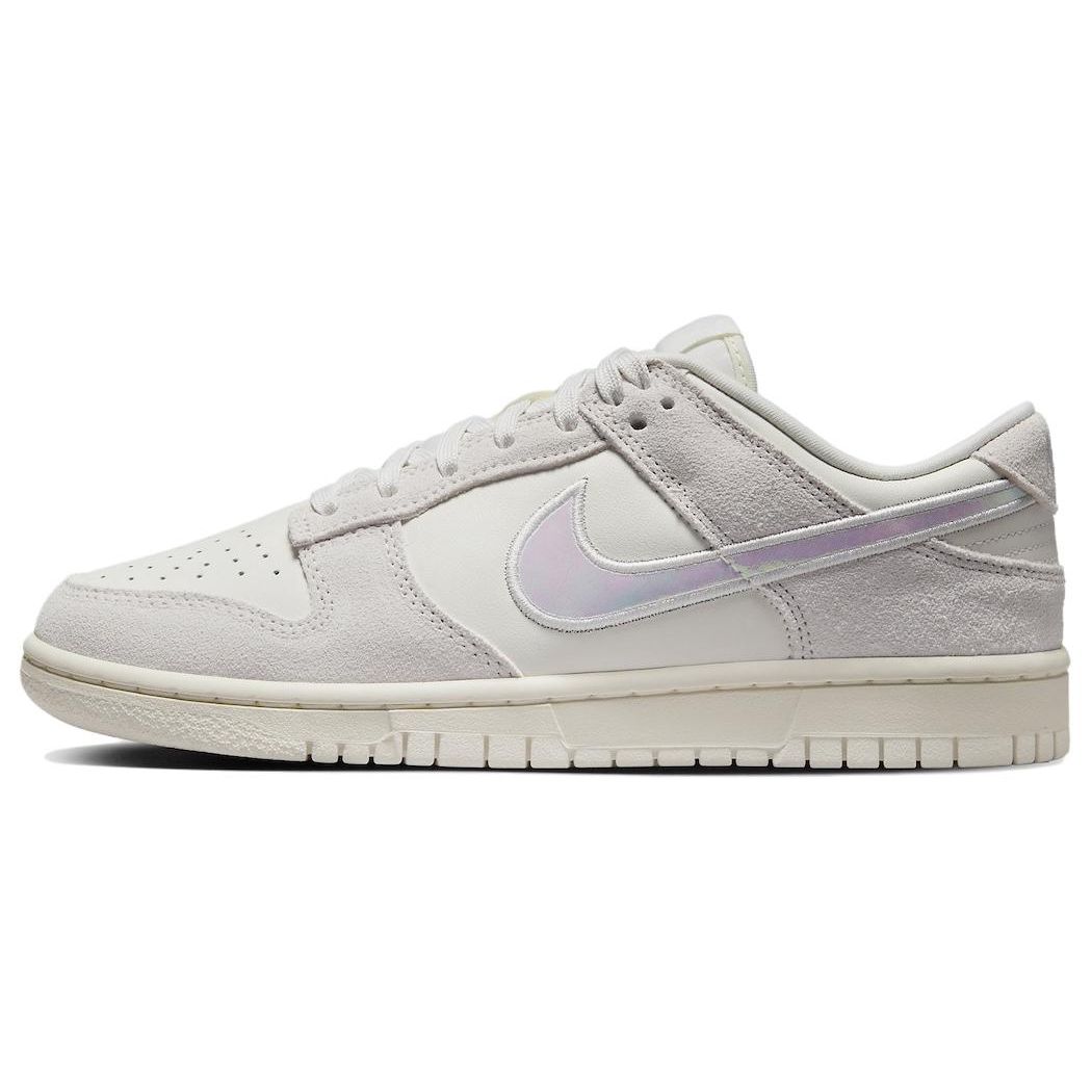 Nike Dunk Low Iridescent Swoosh Damen Sneaker Cream Sail Siren-Red HF5074-133 41