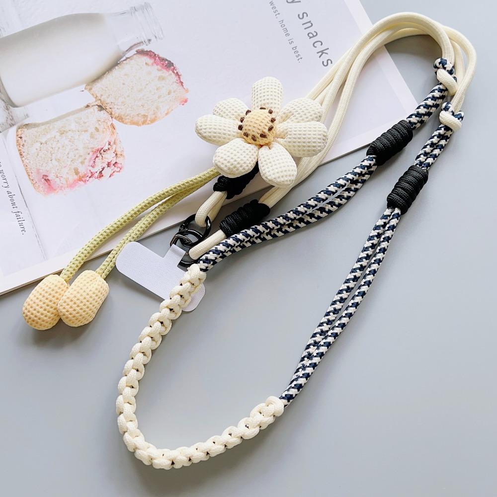 Blumen Handy Lanyard Abnehmbare Handy Halsbänder Crossbody Handy Träger Outdoor Reise Style 5