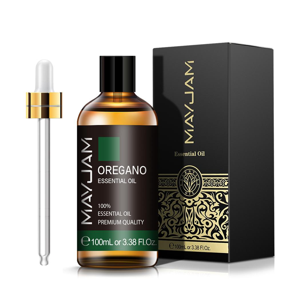 MAYJAM 100 ml ätherisches Lavendel-Eukalyptus-Zimt-Pflanzenöl für Spa-Massage, Hautpflege, Luftreiniger, Luftbefeuchter, Aromatherapie, Rosen-Teebaumöl Oregano