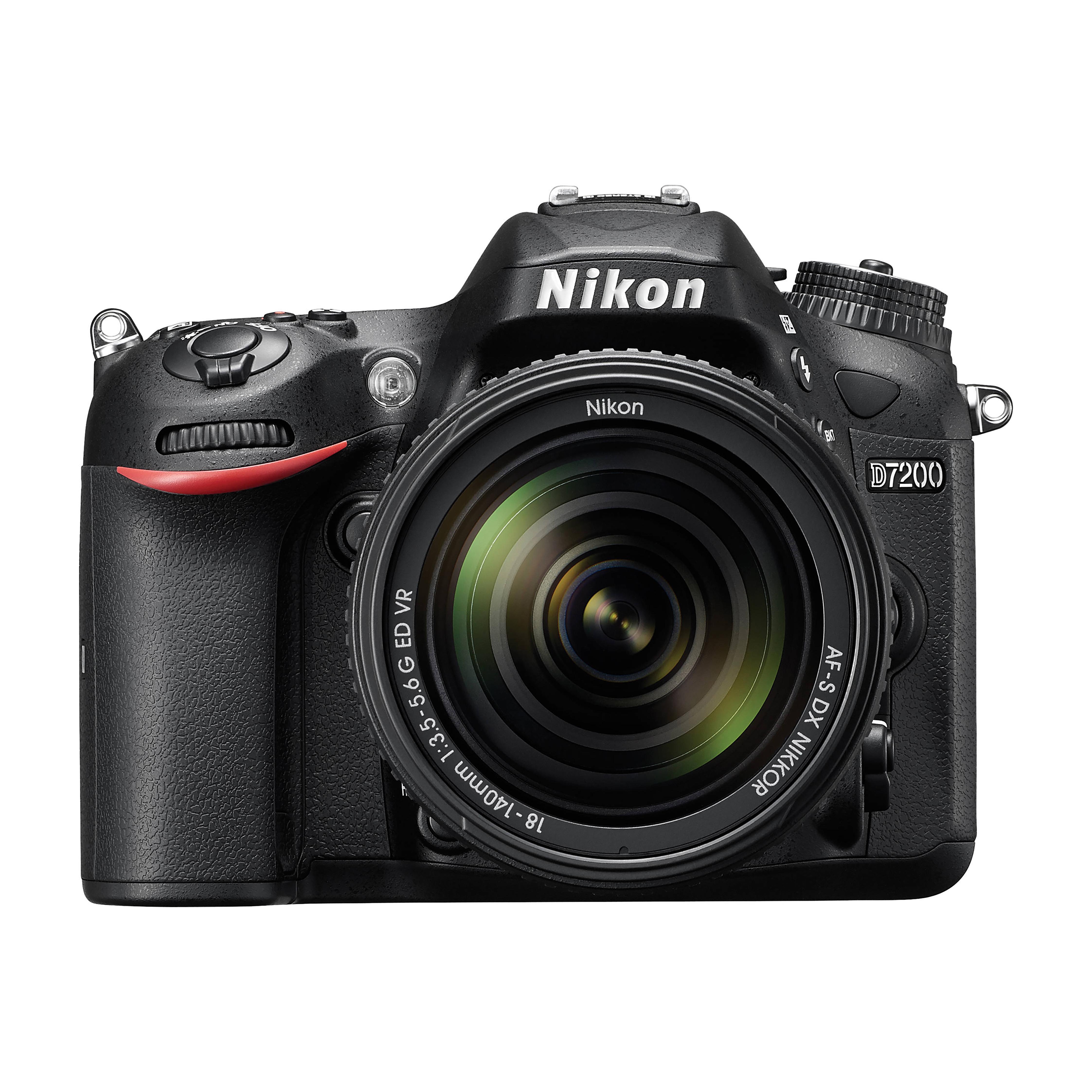 Nikon D7200 DSLR-Kamera + AF-S DX 18-140mm f/3.5-5.6G ED VR Objektiv schwarz