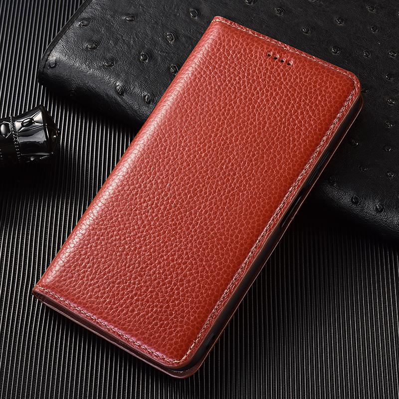 Litschi Echtes Leder Klapphülle Für iPhone 7 8 Plus X XS XR 11 12 13 14 15 16 16E Pro Plus Max Handy Geldbörse Hülle Abdeckungen iPhone 15 braun