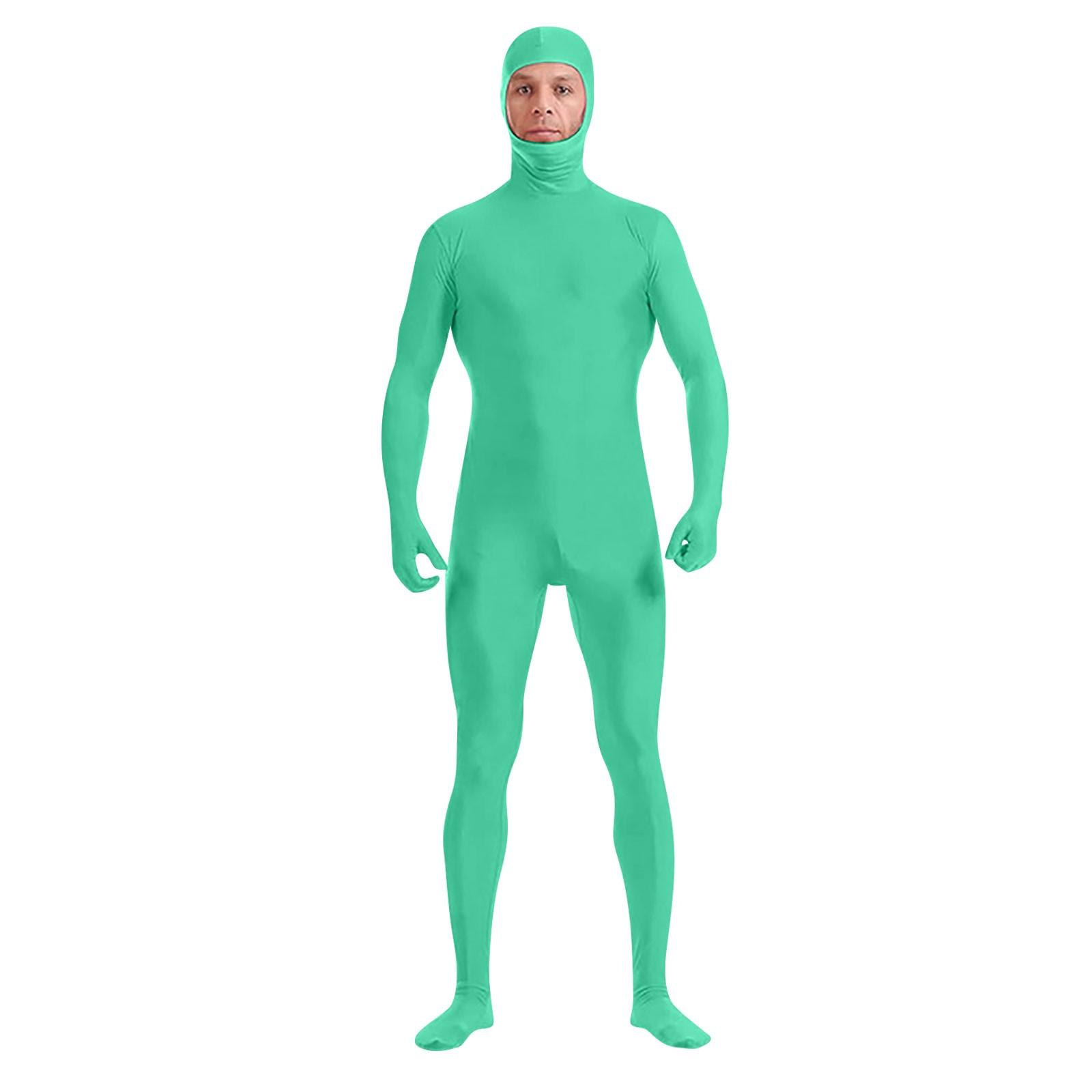 Zentai Anzug Cosplay Turnanzug Ganzkörperbody Green Screen Anzug Halloween Kostüme 180