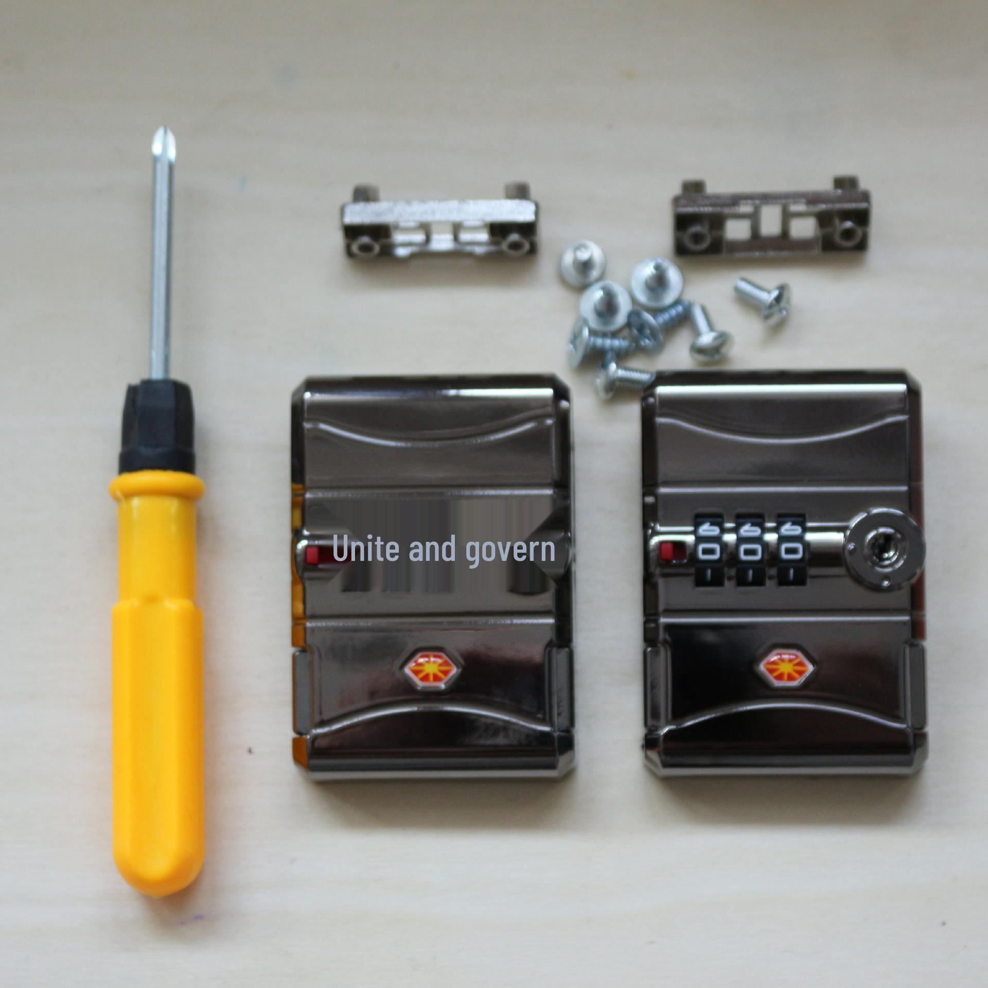 Universelles Kofferschloss-Ersatzteil mit Zahlenschloss für Trolleys und Ledertaschen