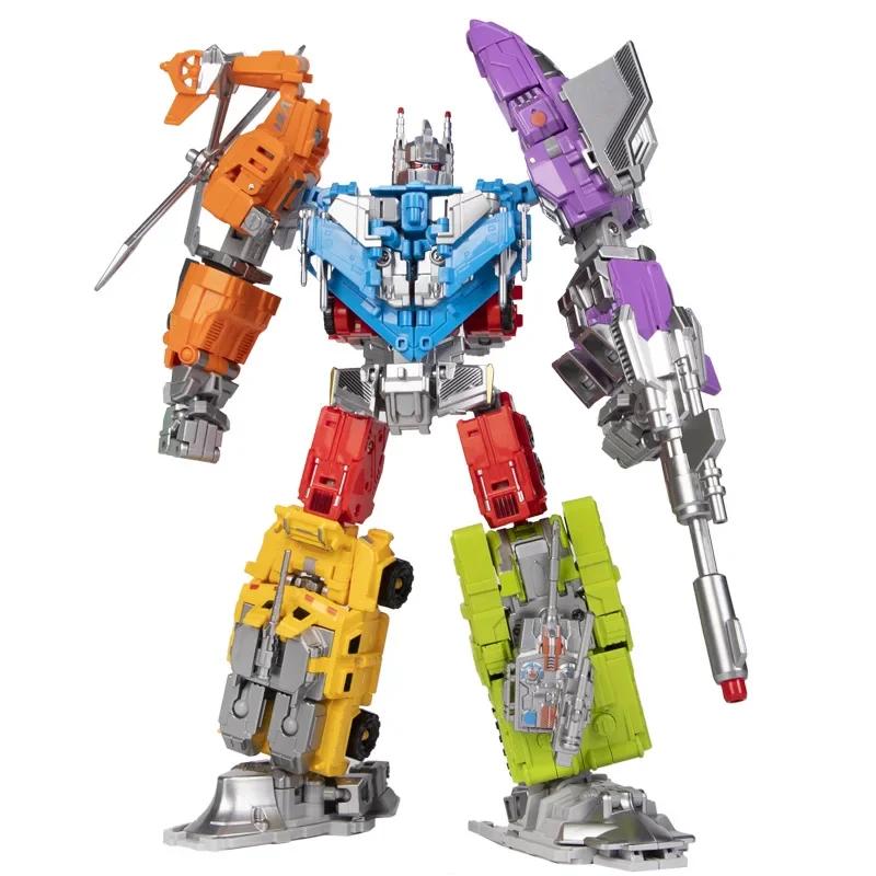 7-in-1 Transform Bruticus Kombinierter Roboter Spielzeug Legierung Roboter Verformungs-Trupp Panzer Flugzeug Schlachtschiff Team Modell Actionfiguren