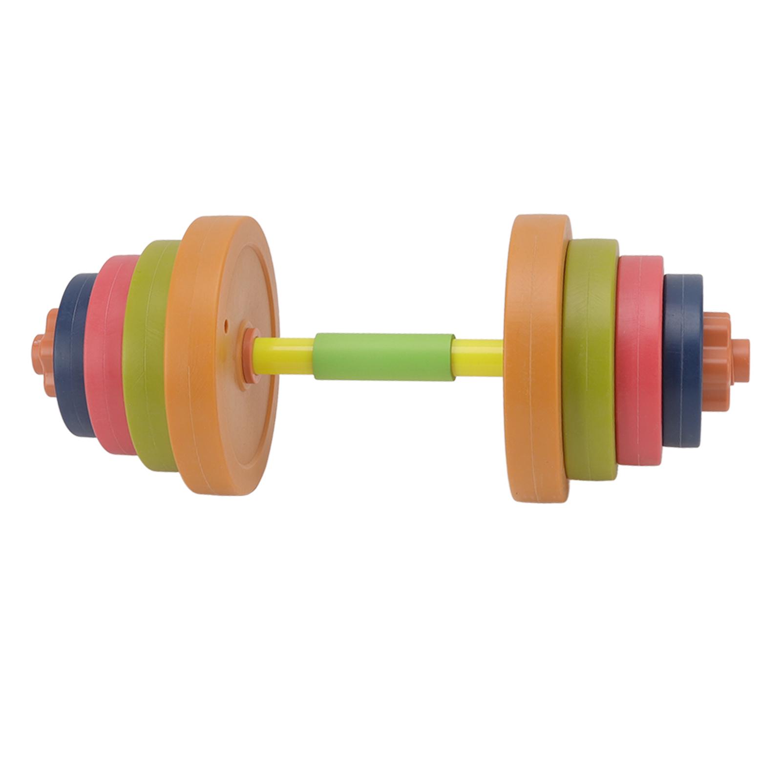 Verstellbare Hantel Spielzeug Kunststoff Fitness Gewichtheben Hantel für Kinder 573C