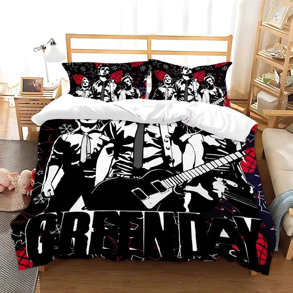 Green Day American Idiot Bettwäsche Kollektion Einzelbett Twin Bett Vollbett Queen Size Bett King Size Bett Kollektion Schlafzimmer für Erwachsene Kinder Bettbezug Kollektionen Mit Bettwäsche 140X200cm-2pcs