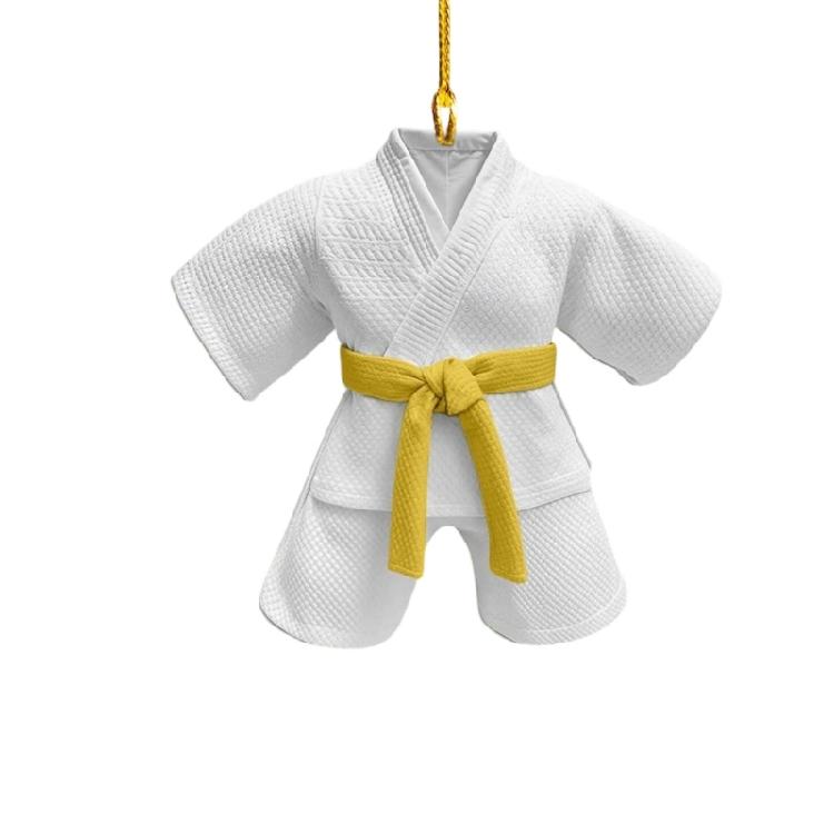 Rückspiegelhalterung Auto Innenraum Dekoration Taekwondo Anzug Anhänger Hängende Dekoration Sport Thema Schmuckstück Anhänger