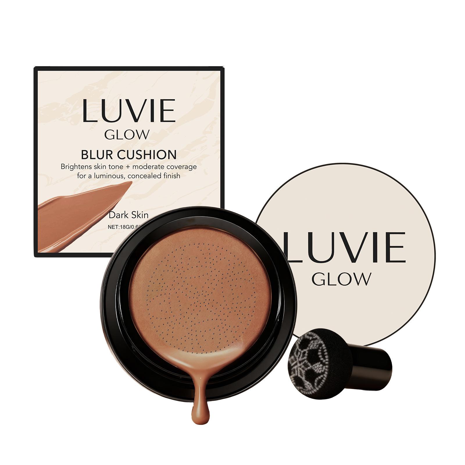 Luftpolster-Foundation Leicht Natürlich Feuchtigkeitsspendend Abdeckstift Aufhellend Öl-Kontrolle Wasserdicht Pilz-Luftpolster-Basis Kosmetik Dark Skin