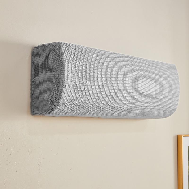 Klimaanlagen-Staubschutz-Set am Haken, universeller Windschutz, Windschutzscheiben-Vorhang, Anti-Direkt-Blasen 90-110cm licht grau