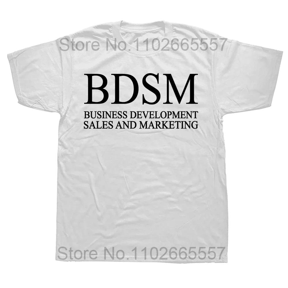 BDSM Business Development Vertrieb und Marketing T-Shirt Erwachsenenhumor BDSM Tops Lässig 100% Baumwolle Unisex T-Shirt EU-Größe S