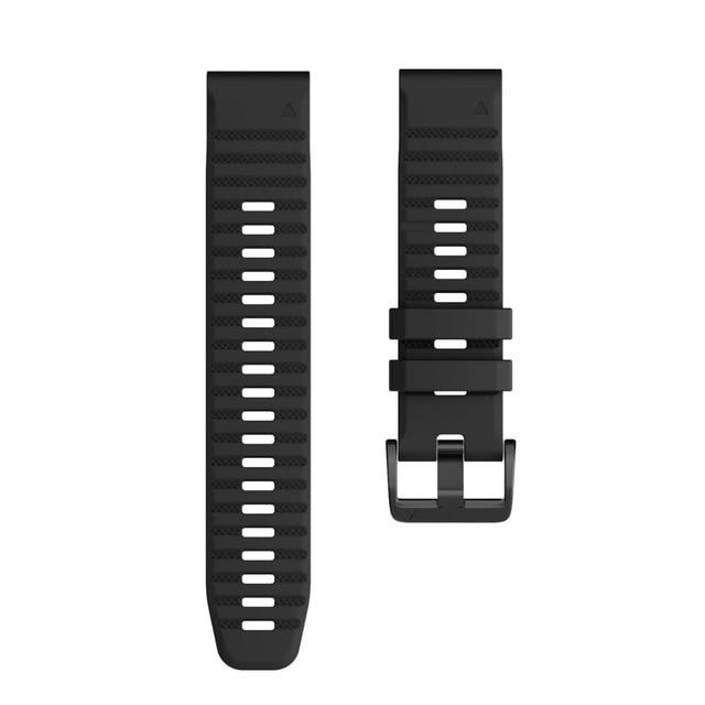 26mm 22mm Quick Fit Armband für Garmin Fenix 6X 6X Pro 5X 3 3HR Silikon Easyfit Handgelenk Band für Garmin Fenix 6 6 Pro 5 5 Plus forerunner935 22mm Fenix 6 Pro schwarz