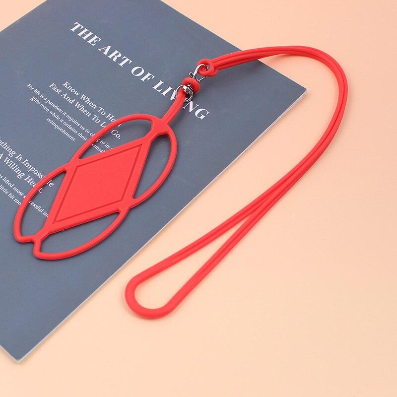 Silikon Handy Lanyard Halter Fall Abdeckung Universal Telefon Neck Strap Halskette Sling Für Smart Handy lanyard für telefon rot