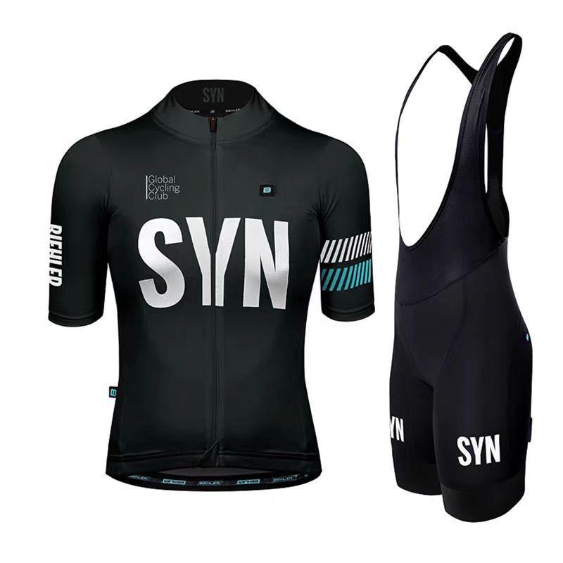 Herren Fahrradtrikot Shorts Set Atmungsaktiv Schnelltrocknend Fahrradbekleidung Rennrad Mountainbike Large