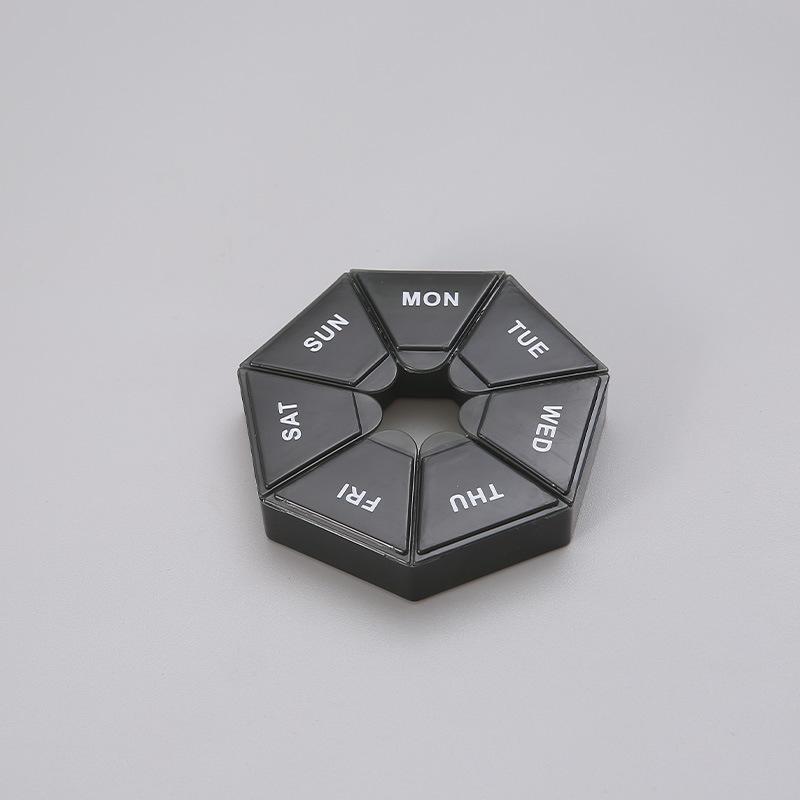 7 Grids Tragbare Wöchentliche Pille Fall Lagerung Box Container Mini Medizin Organizer Tablet Spender Splitter Verhindern Vergessen 8.5*1.7cm