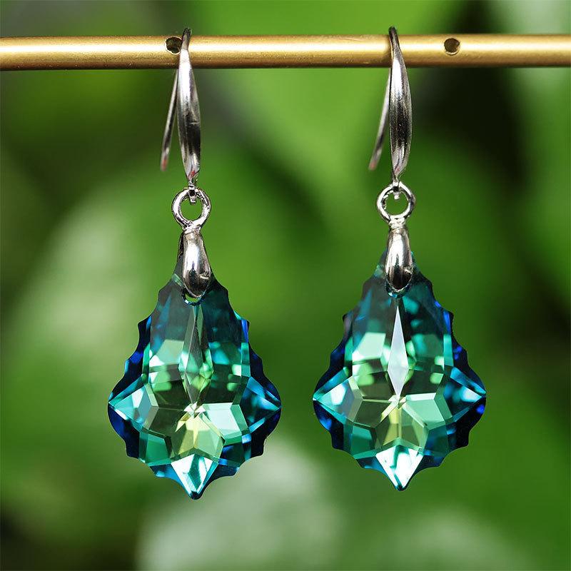 Mode Damen Ohrringe Einfache Tropfen Ohrringe Blau Temperament Anhänger Ohrringe frauen Schmuck Geschenke see-blaue