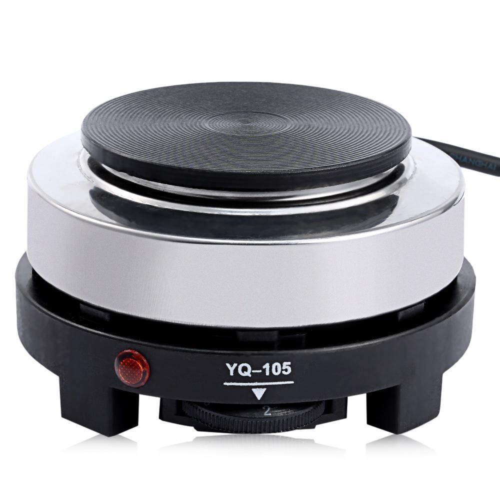 Küchengeräte, multifunktionaler Mini-Herd, Kochplatte, Kaffee-Heizgerät, Haushaltsgerät EU Plug schwarz