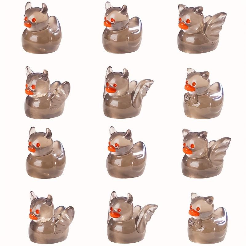 50/30 Stück Leuchtende Mini Harz Teufel Ente Leuchtende Kleine Ente Mikrolandschaft Für Haus Puppenhaus Aquarium Ornament Dekor 50pc