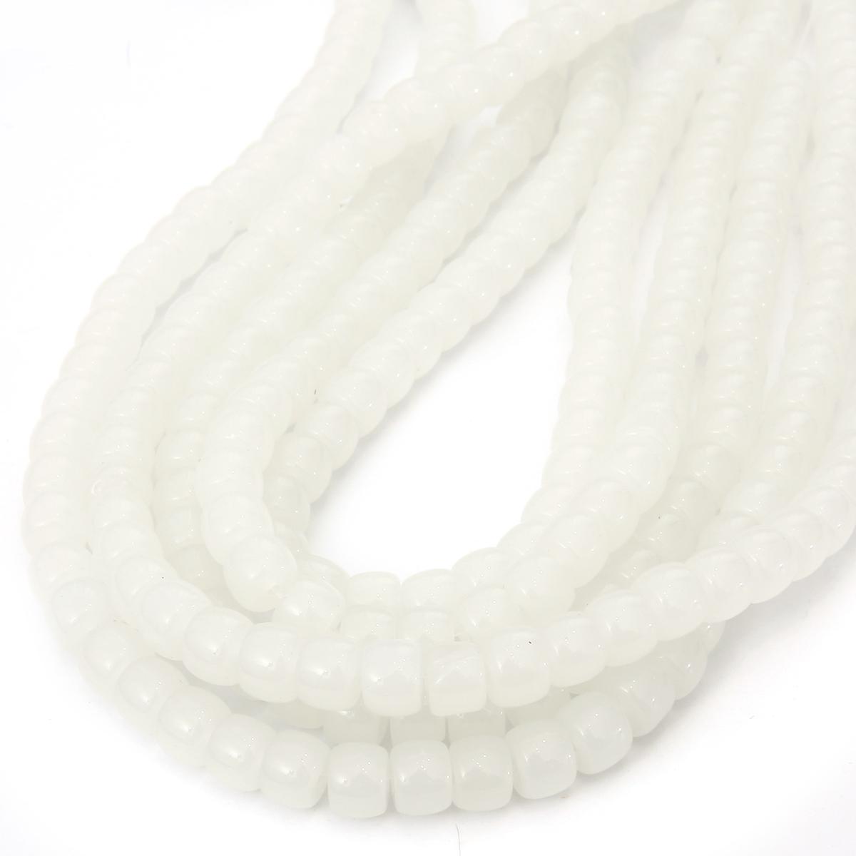 6x4mm 8x6mm Rad Glas Glänzend Perlen Runde Spacer Perlen Für Schmuck Machen DIY Armband halskette Zubehör 8x6mm 65pcs reinfarbig