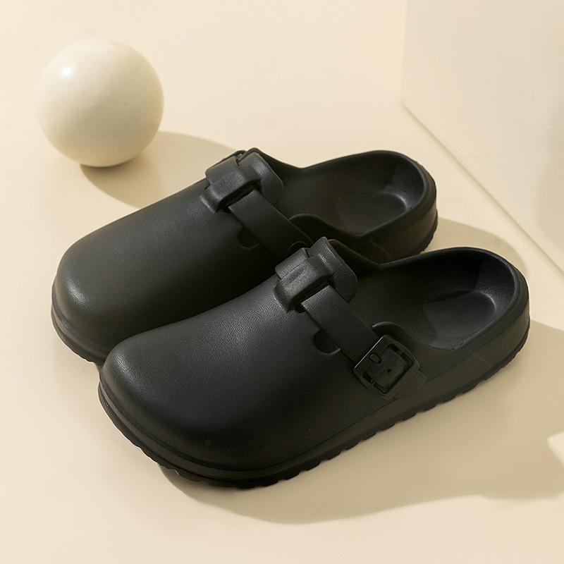 Medizinische Schuhe EVA Labor Arzt Clogs Schlupfschuhe Krankenschwester Clogs Chirurgische Schuhe Casual Beach Damen Arbeitspantoffeln 45 schwarz