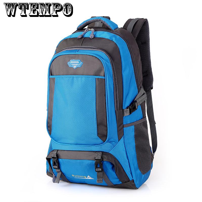 Wasserdichter Rucksack mit großem Fassungsvermögen Bergsteigen Reiserucksack Damen Outdoor-Rucksack blau