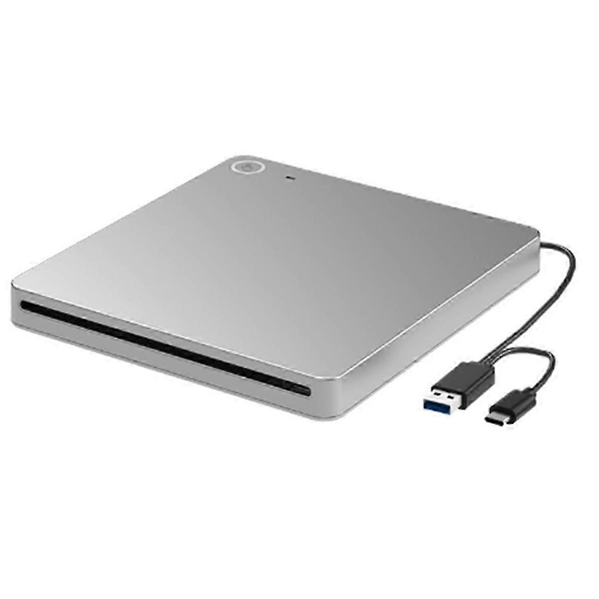 Externes 3D Blu-ray DVD-Laufwerk, USB 3.0 und Typ-C Blu-ray CD DVD-Laufwerk Player Ultra Slim Slot-in CD DVD Brenner