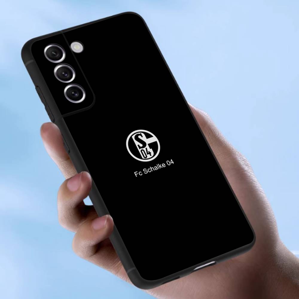 S-Schalke 04 Hülle Für Samsung Galaxy Hülle S25 S23 S22 S21 S30 S20 S10 Ultra Plus FE TPU Weiche Hülle Samsung S21FE gray
