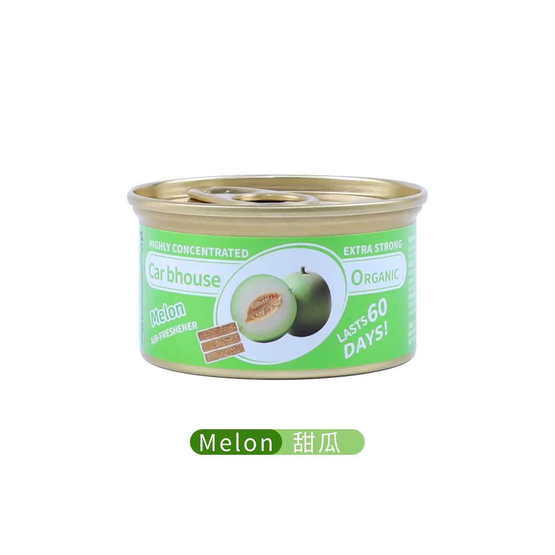 Autozubehör Konserven Holzblöcke Kaffeegeschmack Auto Aromatherapie Neuwagen Deodorant Faser Lufterfrischer Außenhandel Explosion melone