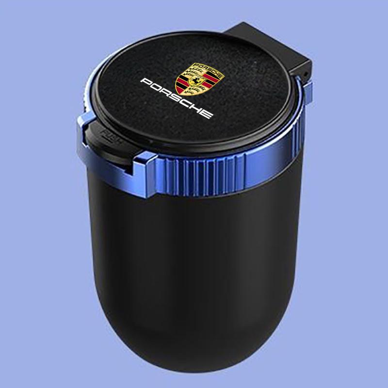 Auto Mülleimer Organizer Aufbewahrungstasche Müllbehälter Aschenbecher Zubehör Für Porsche 918 911 718 Taycan Panamera Cayenne Boxster Cayman