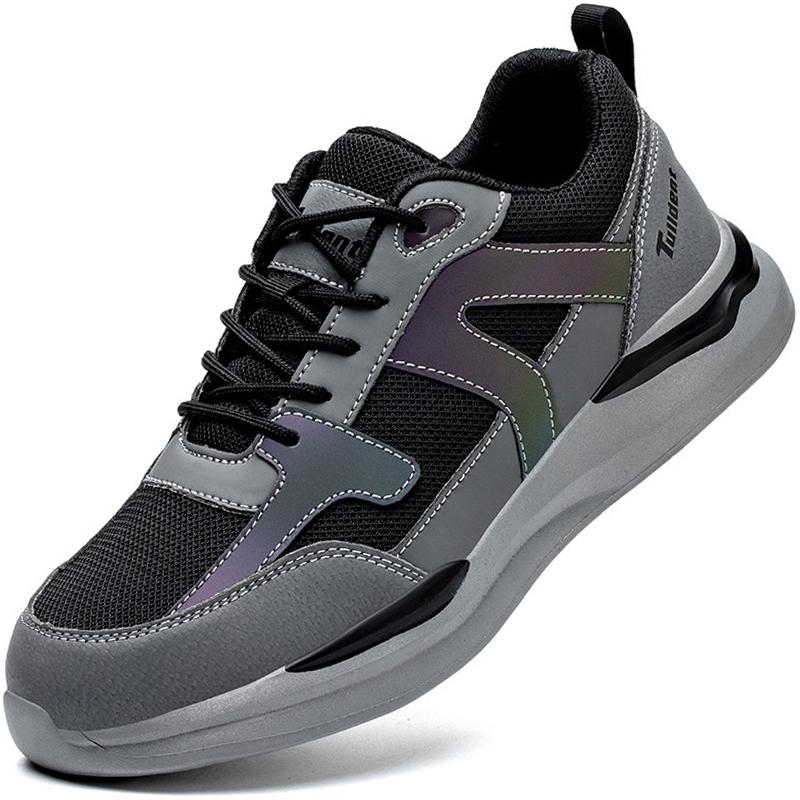 Arbeitsschuhe mit Stahlkappe für Herren, Sicherheitsschuhe, pannensicher, Arbeitsschuhe, Stiefel, unzerstörbares Schuhwerk, Sicherheit, leicht 40