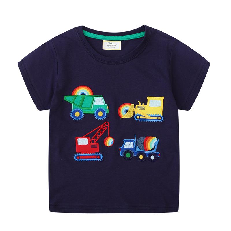 Neue Kinderkleidung, kurzärmelige T-Shirts für Kinder, Babykleidung für Jungen 130cm