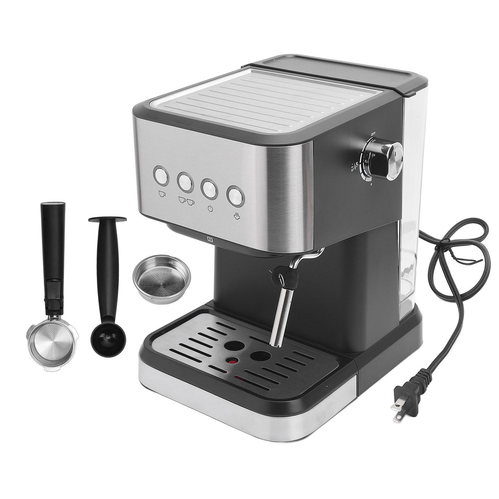 Halbautomatische Kompakte Kaffeemaschine 20 Bar Kaffeemaschine mit Milchaufschäumer Dampflanze 1,5 l Wasser L(for 6.5-9kg)