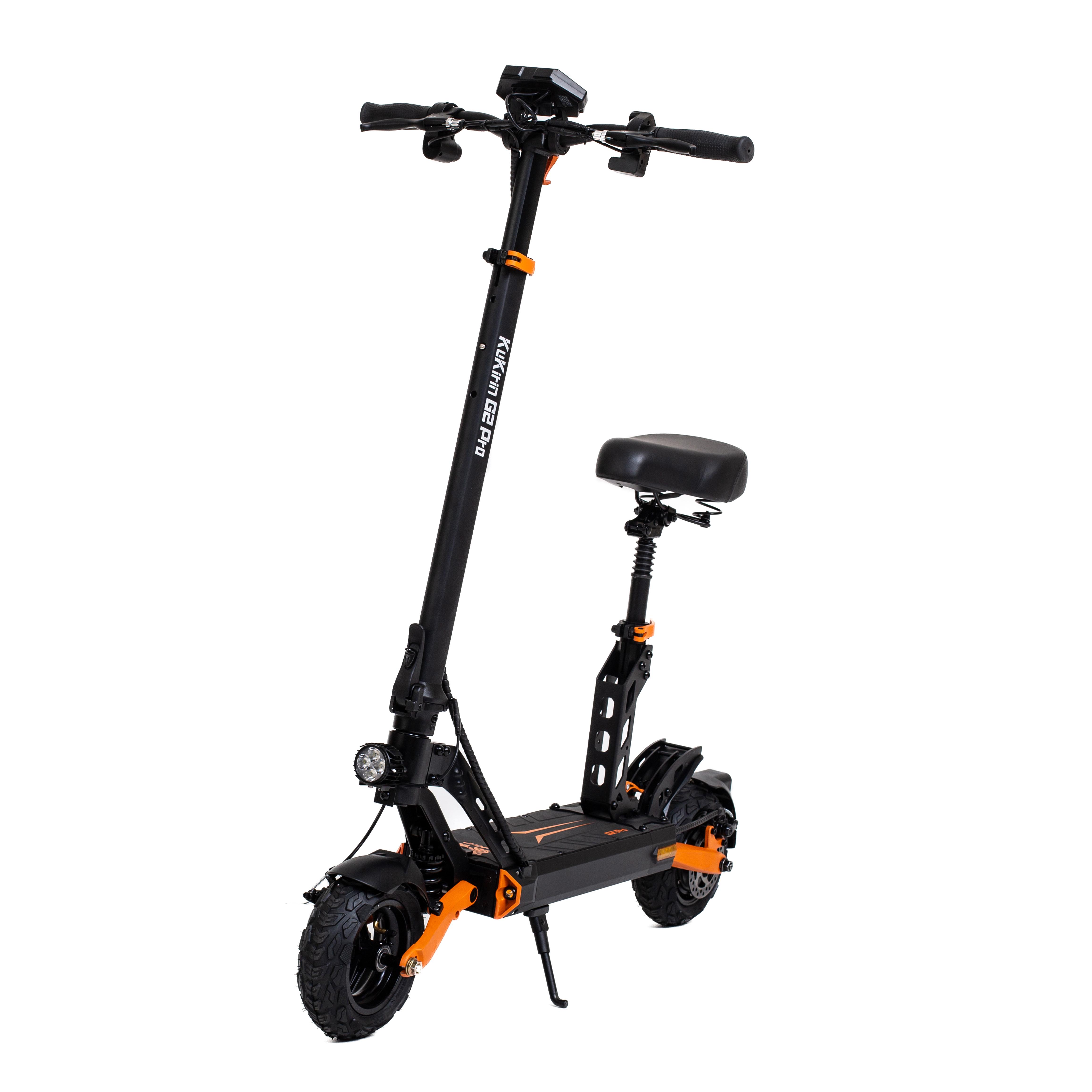 KuKirin G2 PRO Erwachsenen E-Scooter 600W Motor 48V15.6AH Akku 9 Zoll Geländereifen Faltbarer Tragbarer E-Scooter für Outdoor-Reisen Tägliches Pendeln schwarz