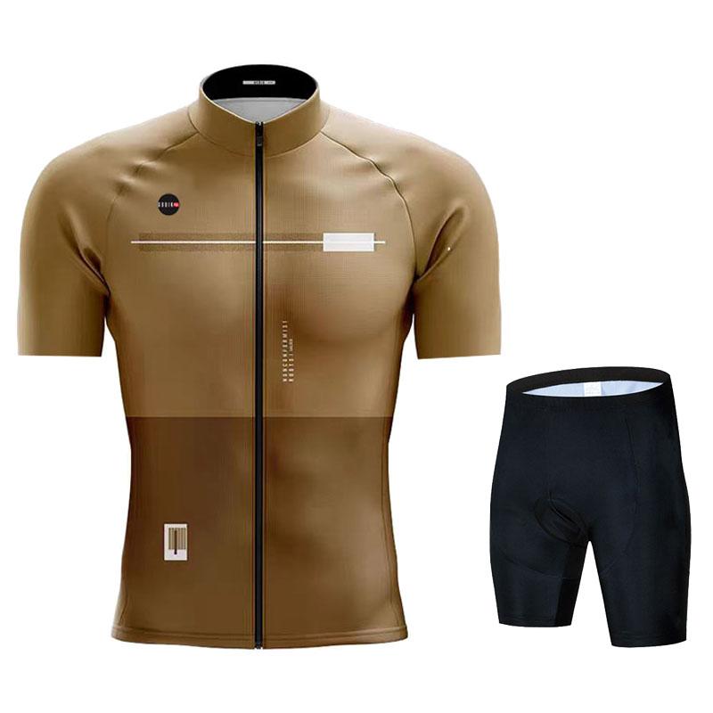 Gobikful Radtrikot Set Kurzarm Shirt Fahrradbekleidung 2026 Sommer Herren Blau MTB Maillot Ciclismo Bike Trägerhosen Set 4XL